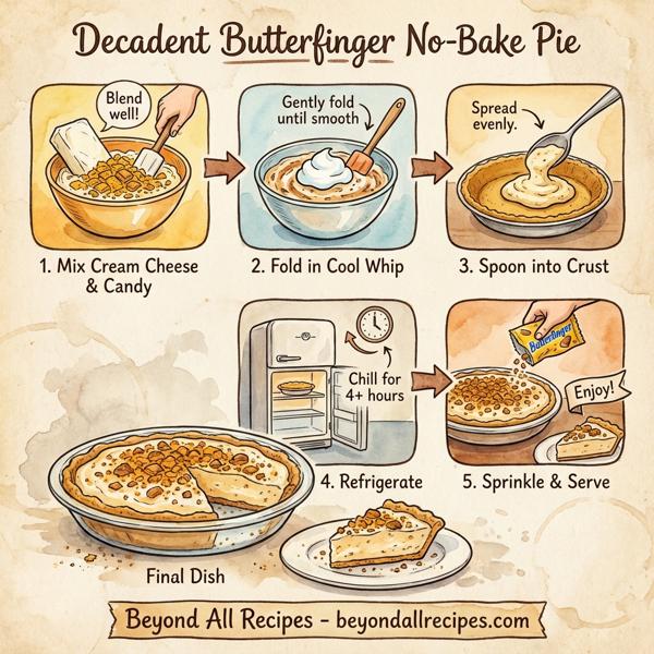 Decadent Butterfinger No-Bake Pie instructions