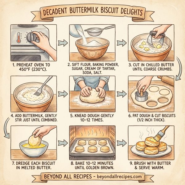 Decadent Buttermilk Biscuit Delights instructions