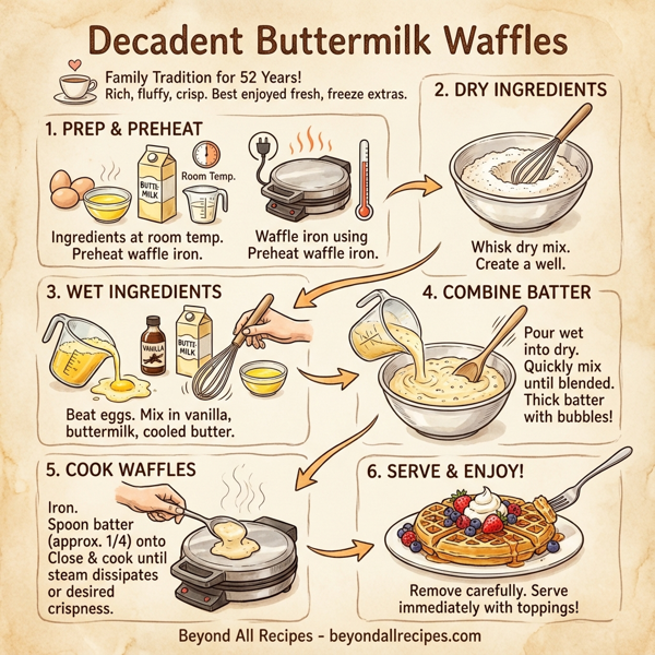 Decadent Buttermilk Waffles instructions