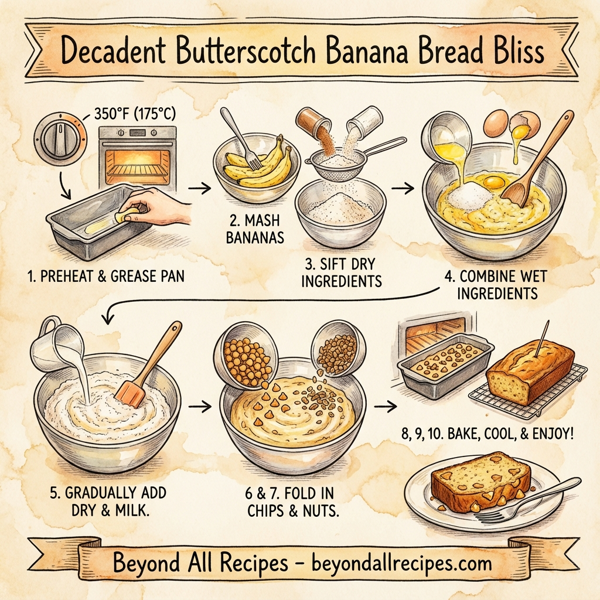 Decadent Butterscotch Banana Bread Bliss instructions
