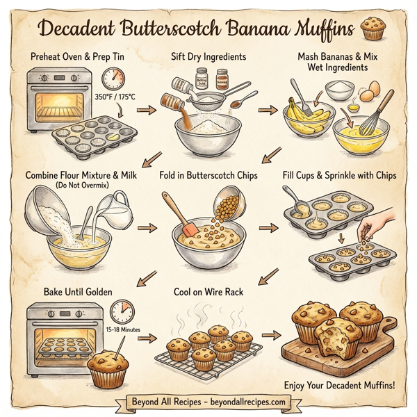 Decadent Butterscotch Banana Muffins instructions