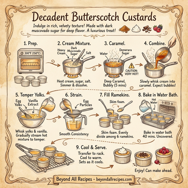 Decadent Butterscotch Custards instructions