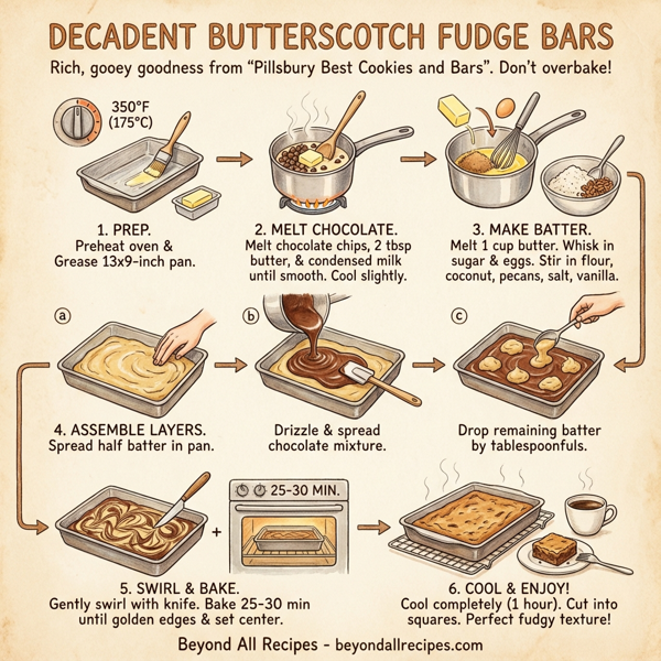 Decadent Butterscotch Fudge Bars instructions