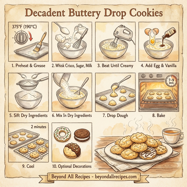 Decadent Buttery Drop Cookies instructions