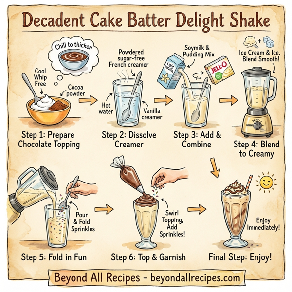 Decadent Cake Batter Delight Shake instructions