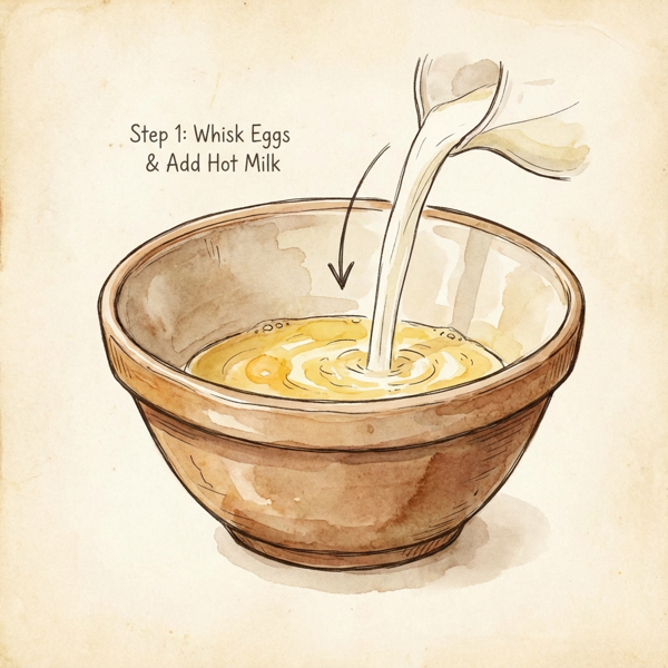 Decadent Cake Crumb Pudding instructions