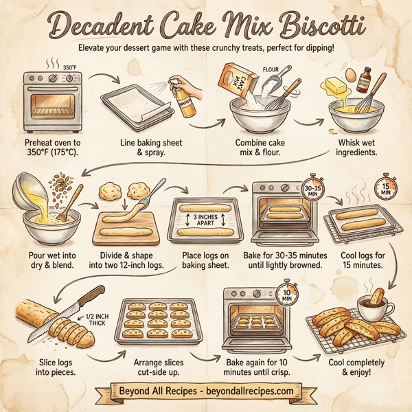 Decadent Cake Mix Biscotti instructions