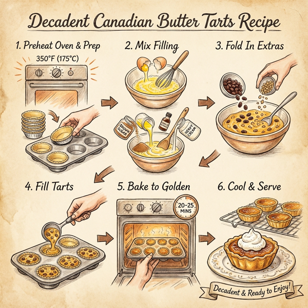 Decadent Canadian Butter Tarts instructions