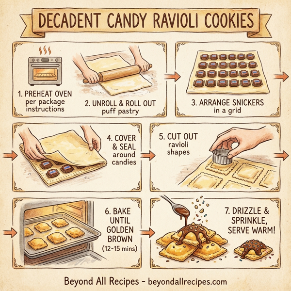 Decadent Candy Ravioli Cookies instructions
