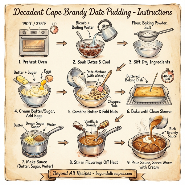 Decadent Cape Brandy Date Pudding instructions