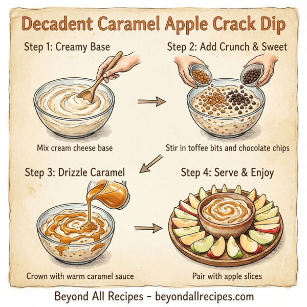 Decadent Caramel Apple Crack Dip instructions