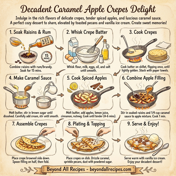 Decadent Caramel Apple Crepes Delight instructions