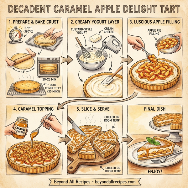 Decadent Caramel Apple Delight Tart instructions