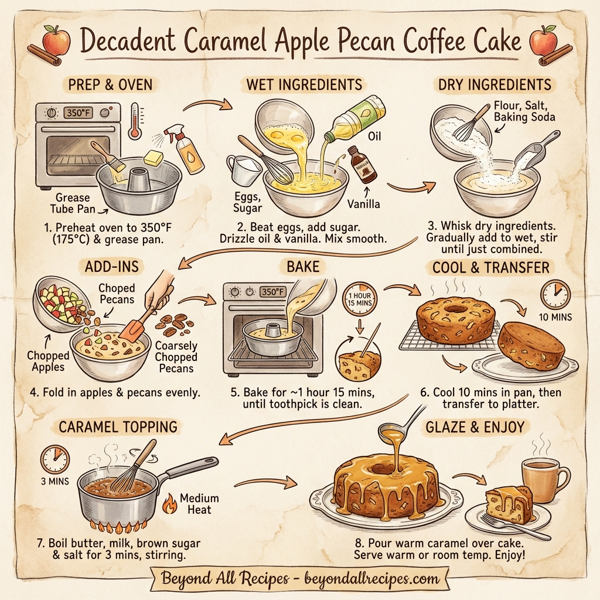 Decadent Caramel Apple Pecan Coffee Cake instructions