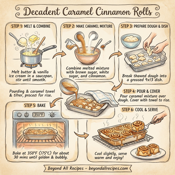 Decadent Caramel Cinnamon Rolls instructions