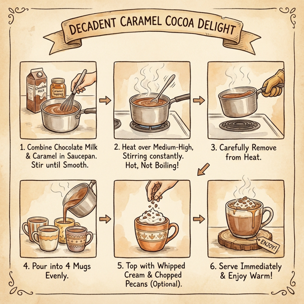 Decadent Caramel Cocoa Delight instructions