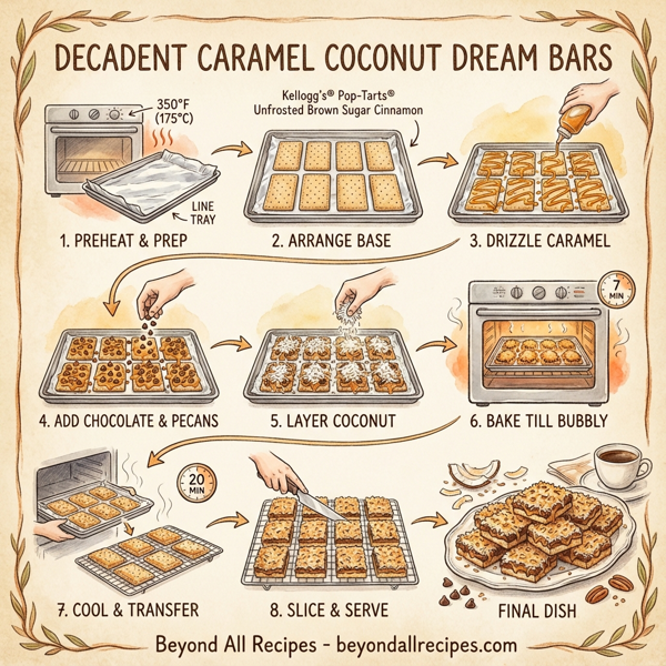 Decadent Caramel Coconut Dream Bars instructions