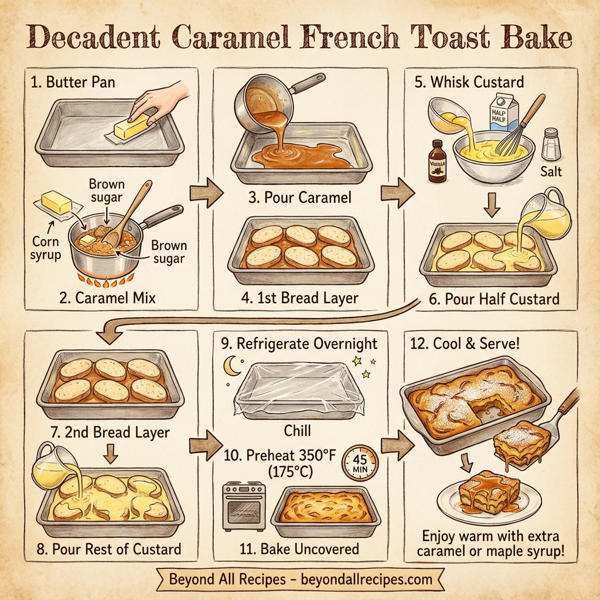 Decadent Caramel French Toast Bake instructions