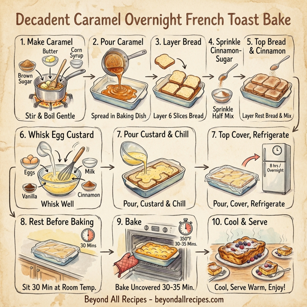 Decadent Caramel Overnight French Toast Bake instructions