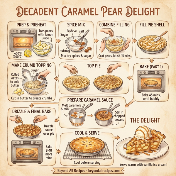 Decadent Caramel Pear Delight instructions
