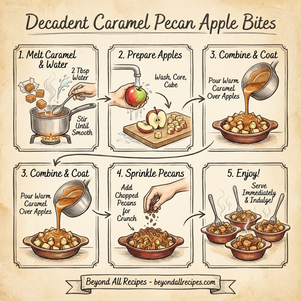 Decadent Caramel Pecan Apple Bites instructions