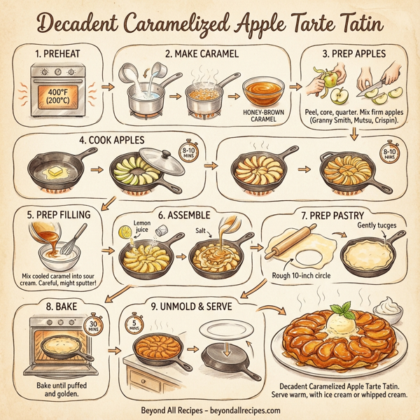 Decadent Caramelized Apple Tarte Tatin instructions
