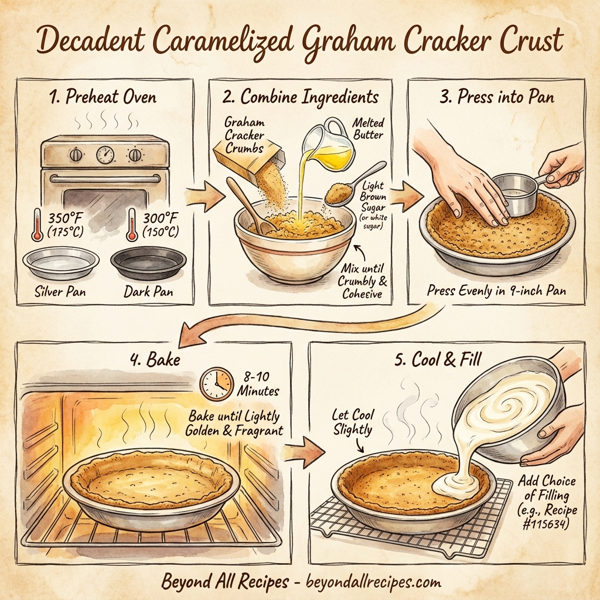 Decadent Caramelized Graham Cracker Crust instructions
