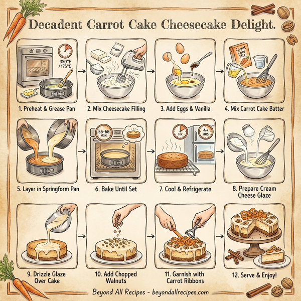 Decadent Carrot Cake Cheesecake Delight instructions