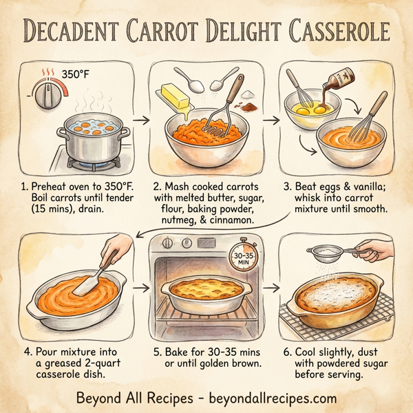Decadent Carrot Delight Casserole instructions