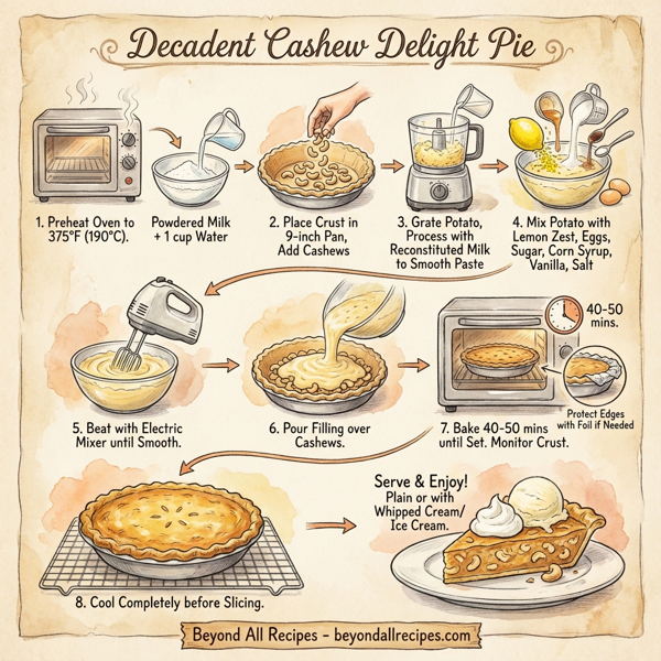 Decadent Cashew Delight Pie instructions