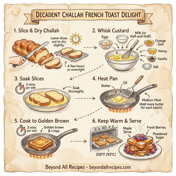 Decadent Challah French Toast Delight instructions