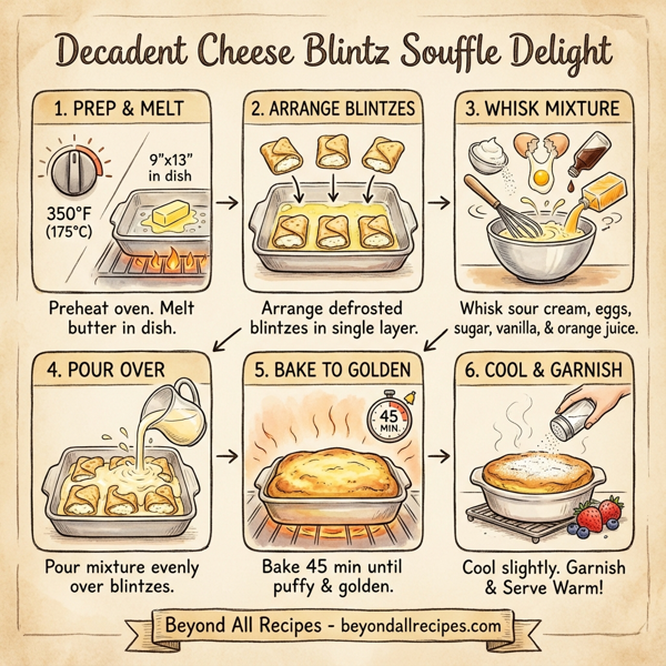 Decadent Cheese Blintz Souffle Delight instructions
