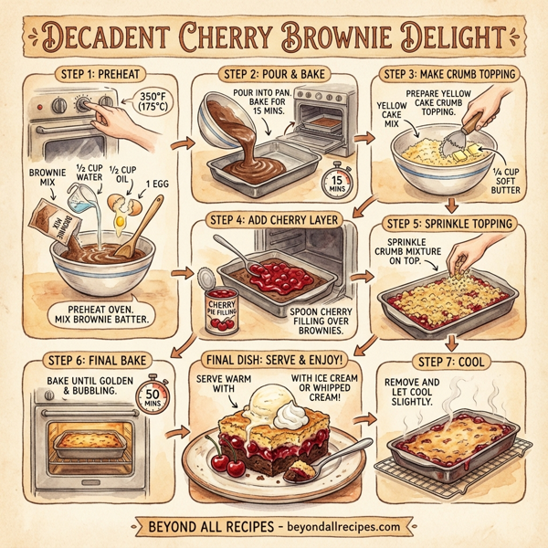 Decadent Cherry Brownie Delight instructions