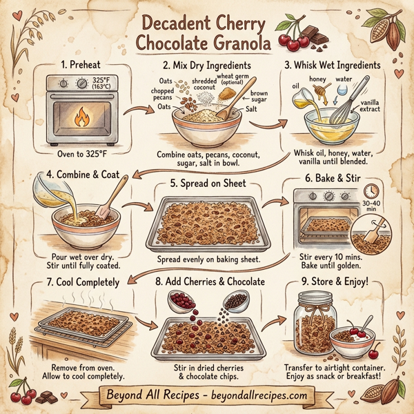 Decadent Cherry Chocolate Granola instructions