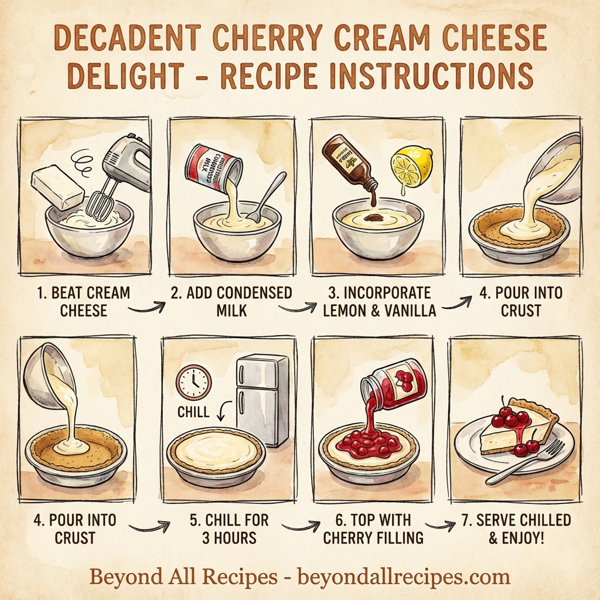 Decadent Cherry Cream Cheese Delight instructions