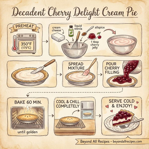 Decadent Cherry Delight Cream Pie instructions