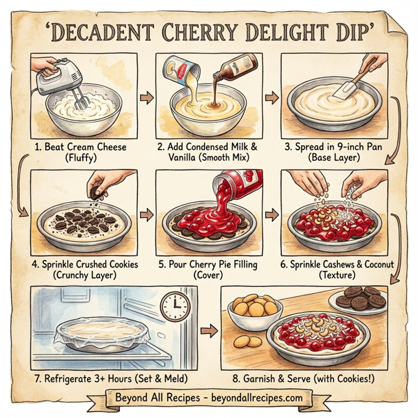 Decadent Cherry Delight Dip instructions