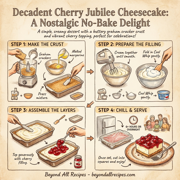Decadent Cherry Jubilee Cheesecake instructions