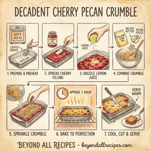 Decadent Cherry Pecan Crumble instructions