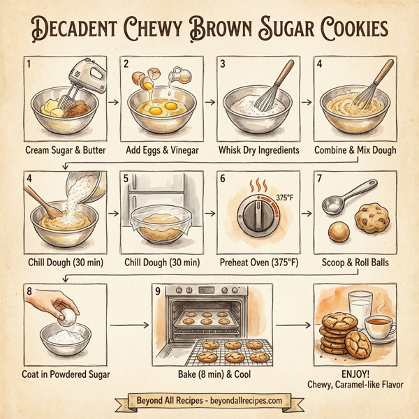 Decadent Chewy Brown Sugar Cookies instructions
