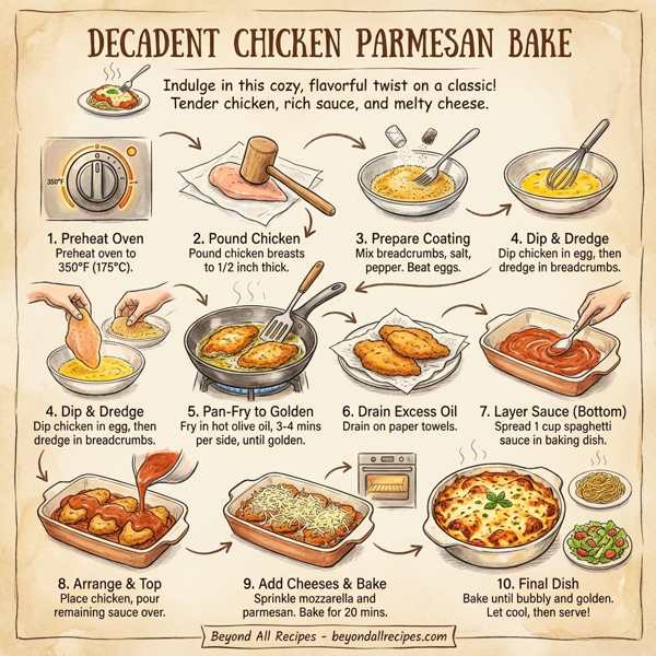 Decadent Chicken Parmesan Bake instructions
