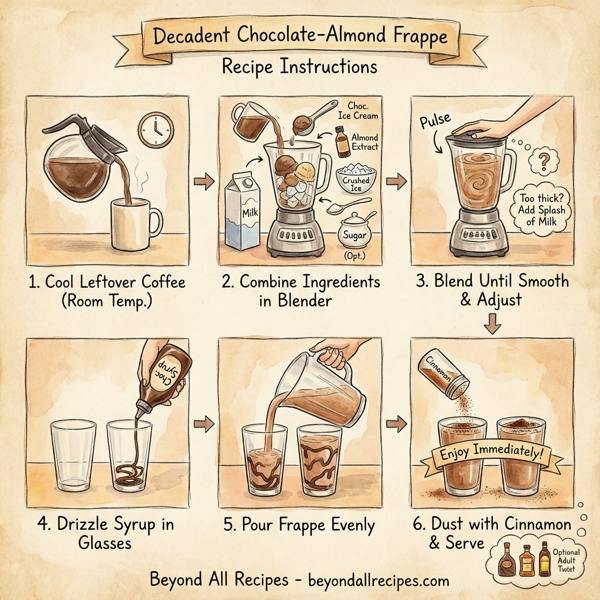Decadent Chocolate-Almond Frappe instructions