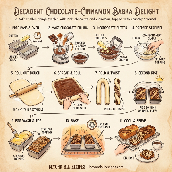 Decadent Chocolate-Cinnamon Babka Delight instructions