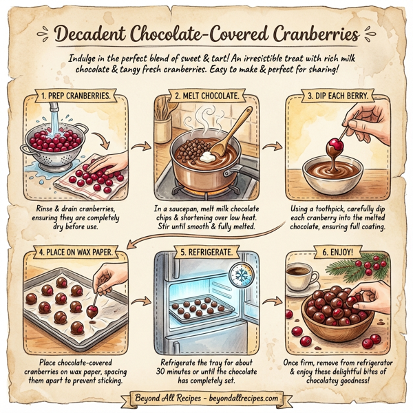 Decadent Chocolate-Covered Cranberries instructions