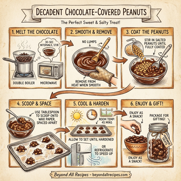 Decadent Chocolate-Covered Peanuts instructions