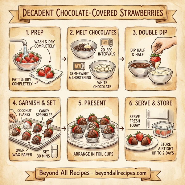 Decadent Chocolate-Covered Strawberries instructions