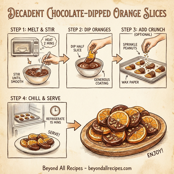 Decadent Chocolate-Dipped Orange Slices instructions