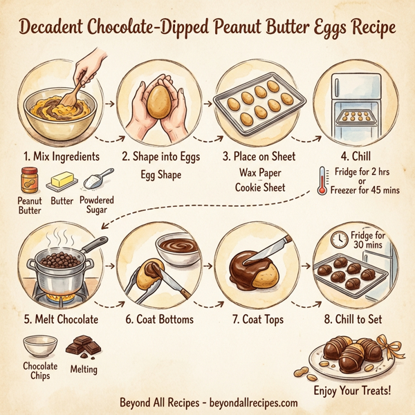 Decadent Chocolate-Dipped Peanut Butter Eggs instructions