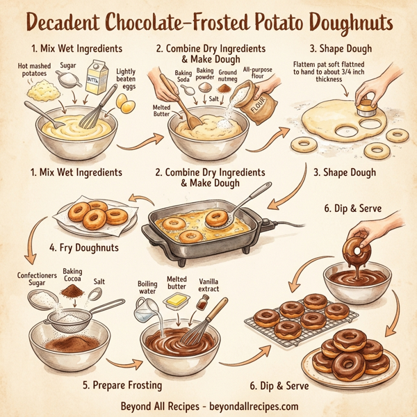 Decadent Chocolate-Frosted Potato Doughnuts instructions