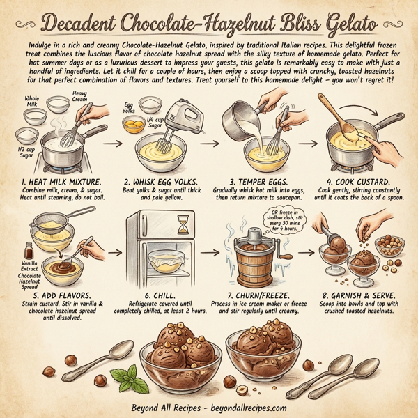 Decadent Chocolate-Hazelnut Bliss Gelato instructions